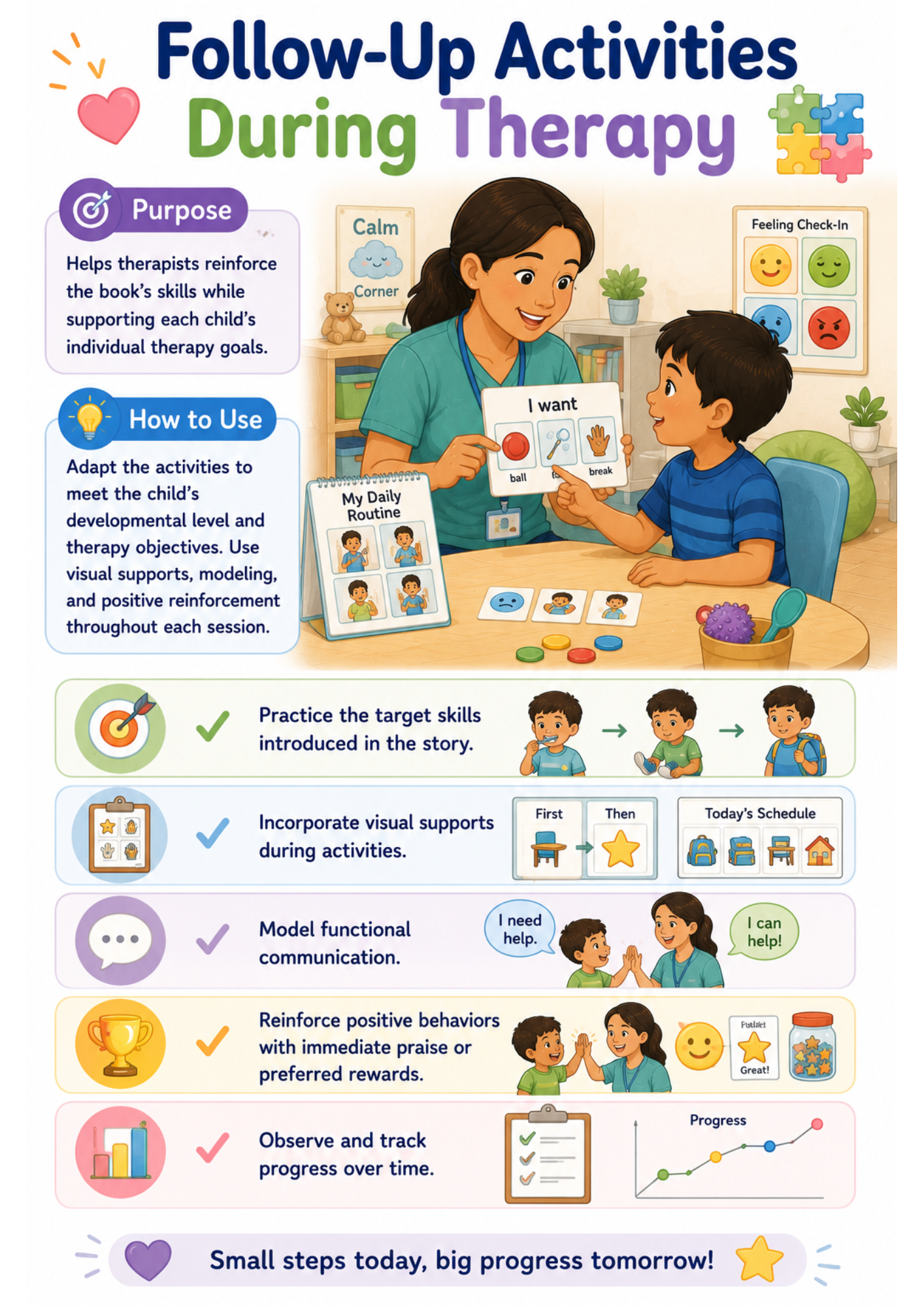 Follow-up Activities During Therapy — preview from the Bonus Printable Toolkit