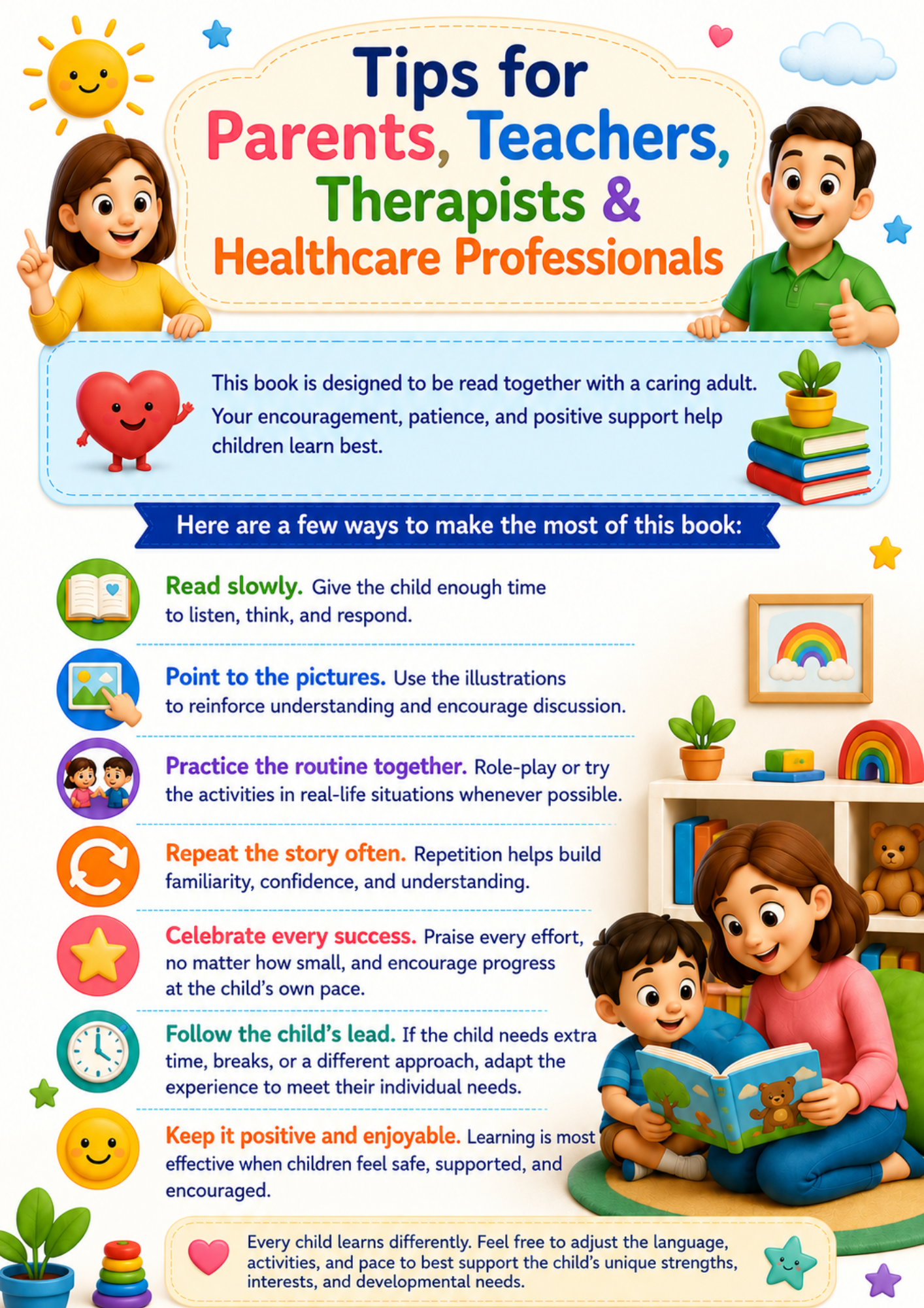 Tips for Parents, Teachers, Therapists & Healthcare Professionals — preview from the Main Learning Toolkit