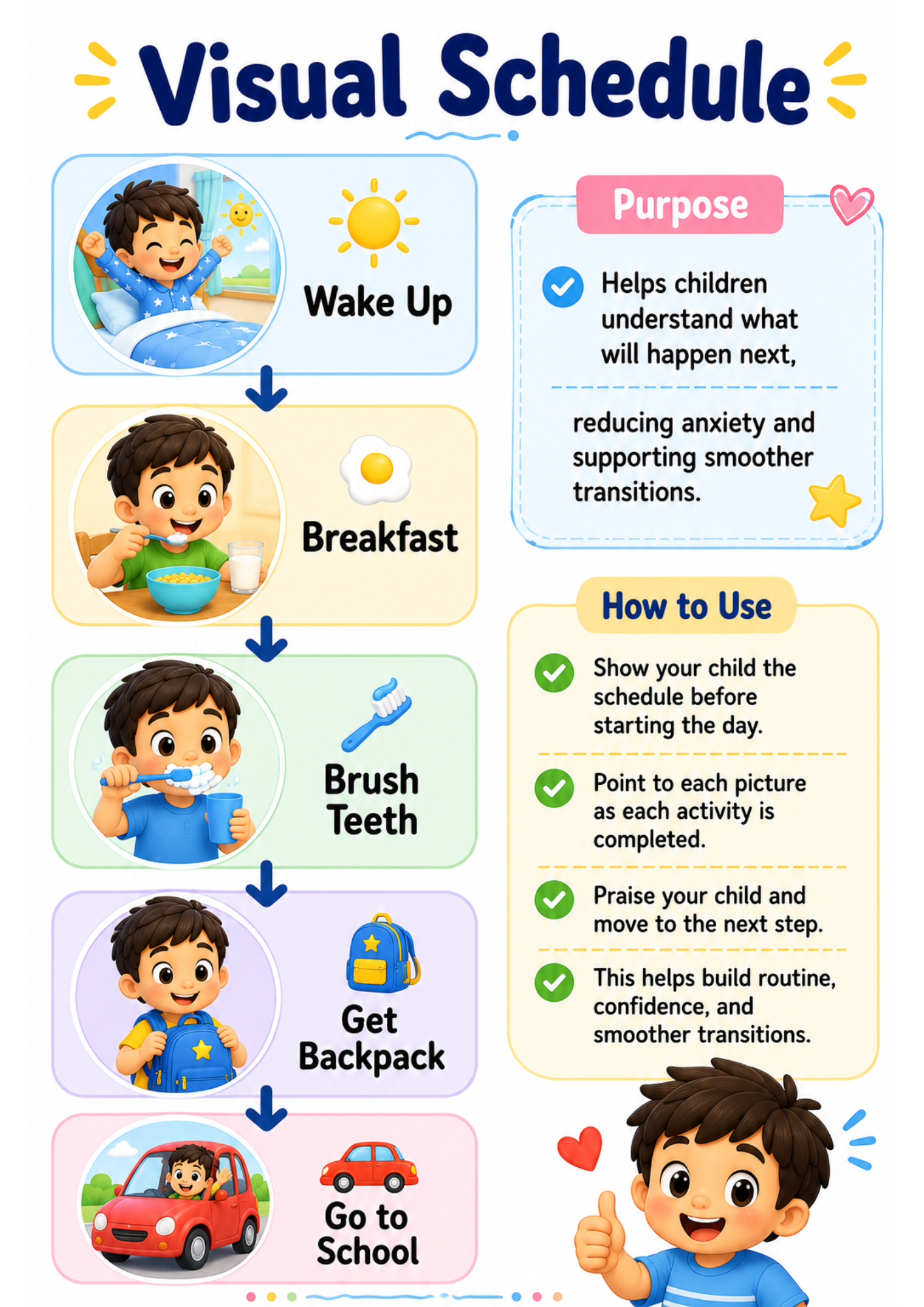 Visual Schedule (Printable) — preview from the Bonus Printable Toolkit