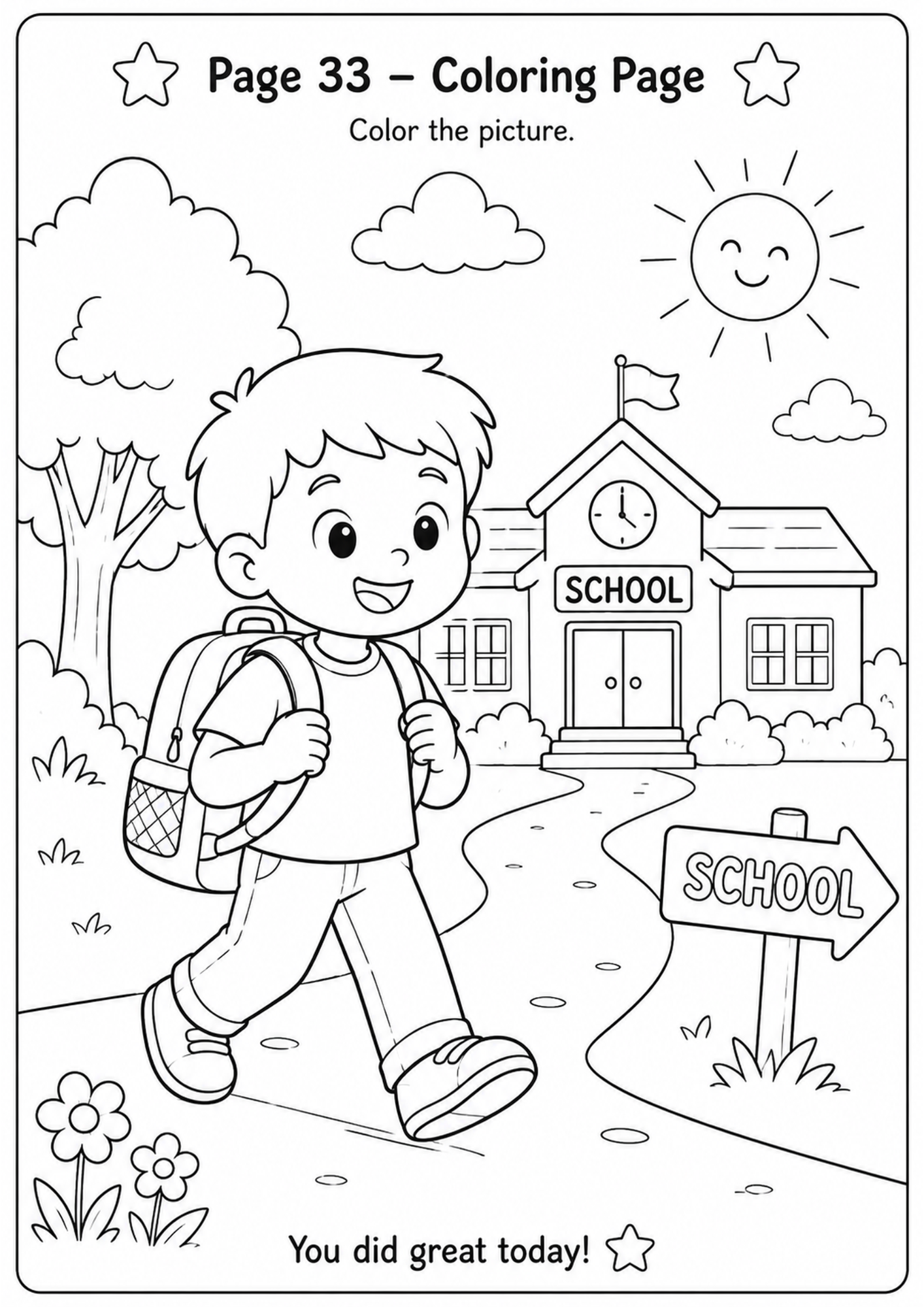 Coloring Page — preview from the Main Learning Toolkit